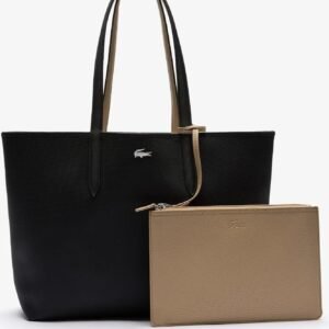 حقيبة حمل آنا بلونين وتصميم قابل للعكس أسود / بيج